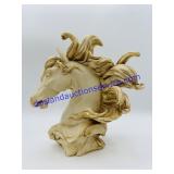 Vintage Horse Head Sculpture by Artist G.G.