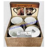 Set of 4 Horse Cracker Barrel Mugs