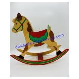 Vintage Hallmark Rocking Horse Christmas Card