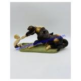 Boy Pulling Horse Figure