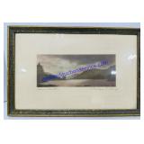 Framed Lake And Mountain Scene Picture. 16ï¿½x11ï¿½