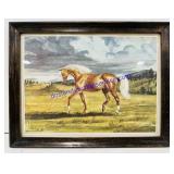 Framed Horse Print By Jeanne Mellin