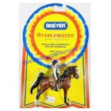 Breyer Stablemate 'Western Rider & Saddle Set w/