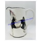 Vintage Hand Painted Ceramic Pitcher by Karen