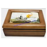 Wooden Eagle Design Jewelry Box
