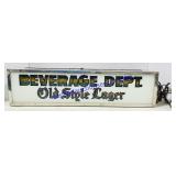 Old Style Lager Metal & Glass Hanging Electric