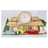 Family Drive-In Plastic Hanging Sign & Quartz