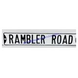 Rambler Road Metal Sign