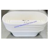 5 White Plastic Flower Bridges 23 x 11.5'