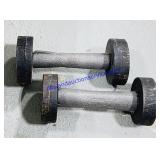 Two 18 lbs Dumbbells