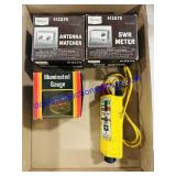 Antenna Matcher, SWR Meter, Illuminated Gauge &