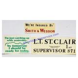 3 Plastic Signs