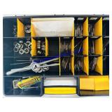 Plastic Tool Box w/ Drill Bits