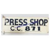 Two-Sided Metal Sign