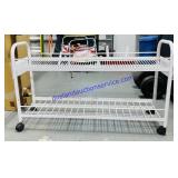 Rolling Metal Rack 27ï¿½x44ï¿½x11ï¿½