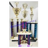 3 Large Automotive Sport Trophies