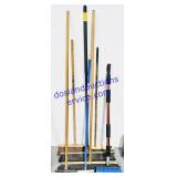7 Mixed Size Push Brooms