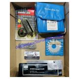 Radius Gage Set, Protractor & Utility Light