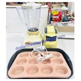 Oster Blender, Baking Trays, & Ice Crusher