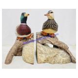 Mallard Resin Hand Painted Bookends