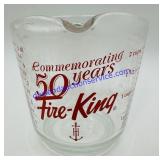 Commemorating 50 Years Fire-King Measuring Glass