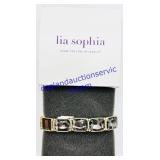 Lia Sophia Elastic Metal Jeweled Bracelet