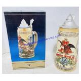Anheuser-Busch Ceramic Stein w/ Hinged Lid