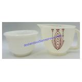 Glass Mixing Bowl & Plastic Measuring Bowl