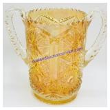 Multi Patterned Iridescent Carnival Glass Dish