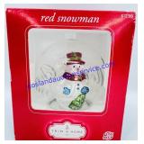 Trim A Home Red Snowman Luminary