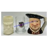 3 Ceramic & Glass Mugs