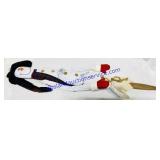 Fabric Folk-Art Snowman Stake Decoration