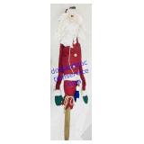 Fabric Folk-Art Santa Claus Stake Decoration
