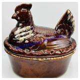 Hull Oven Proof Ceramic Hen On Nest Lidded Dish