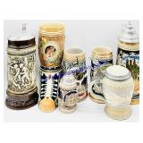 (7) German Ceramic Beer Steins
