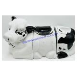3 Piece Ceramic Cow Cookie Jar Set