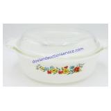 Fire-King Spring Wreath Lidded Baking Dish