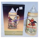 Anheuser-Busch Ceramic Stein w/ Hinged Lid