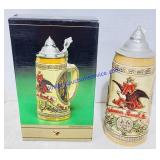 Anheuser-Busch Ceramic Stein w/ Hinged Lid
