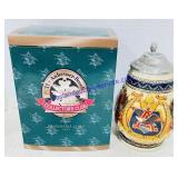 Anheuser-Busch 1997 Ceramic Stein w/ Hinged Lid