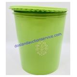Green Tupperware Canister with Lid