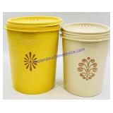 2 Tupperware Canisters with Lids