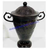 18' Tall Large Metal Handled & Lidded Jar