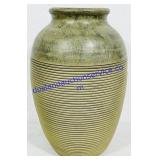 15' Tall Large Olive Green Ceramic Plant Pot