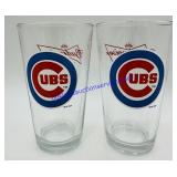 Pair of Budweiser Cubs Glasses