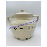 Longaberger Pottery Woven Traditions Bean Pot