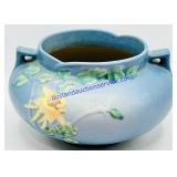 Roseville Pottery Blue Floral Plant Pot
