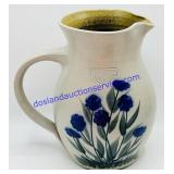 Salmon Falls Pottery Stoneware Floral Pitcher
