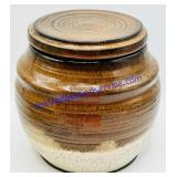 RB 98 Glazed Lidded Pottery Jar