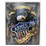 Armed Forces Tin Sign. 16ï¿½x13ï¿½